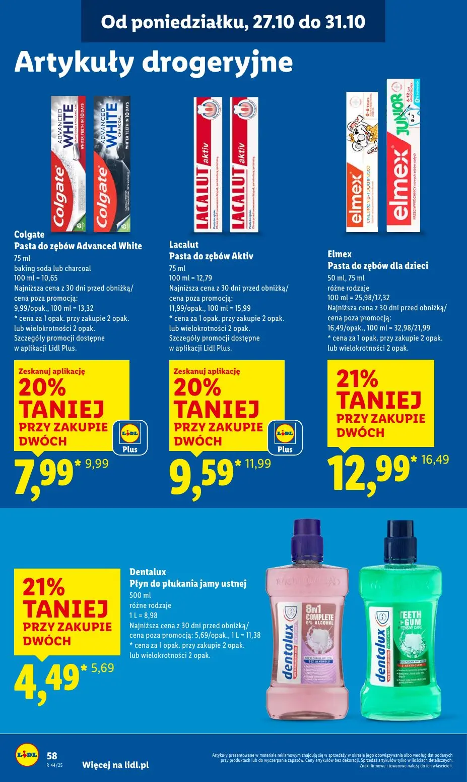gazetka promocyjna LIDL Od poniedziałku - Strona 62
