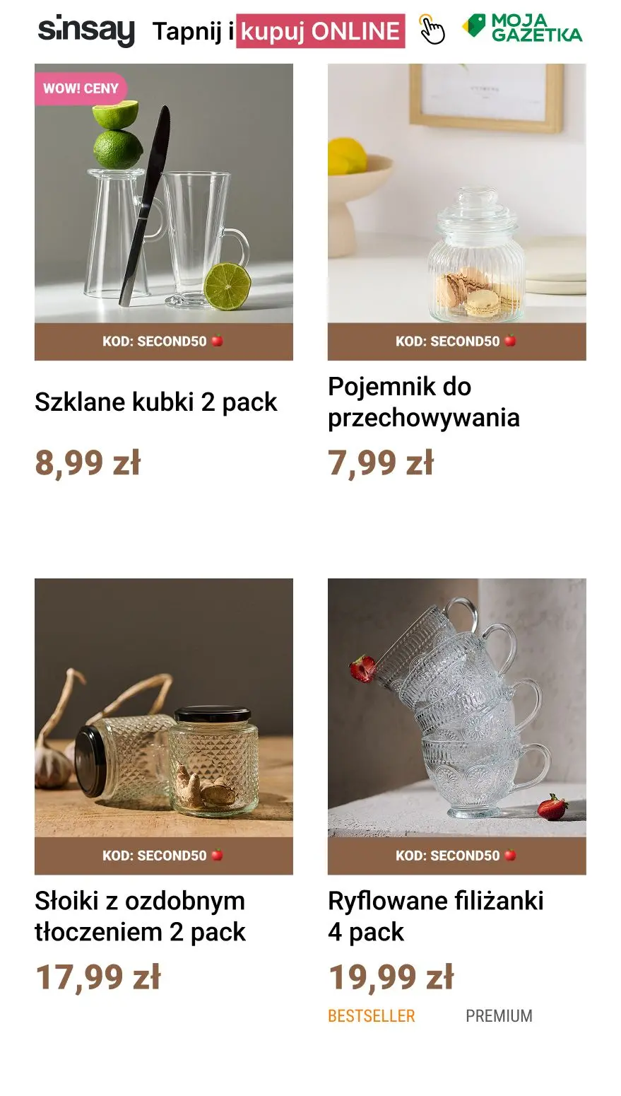 gazetka promocyjna Sinsay 👉 kod: SECOND50 🍎 - Strona 2