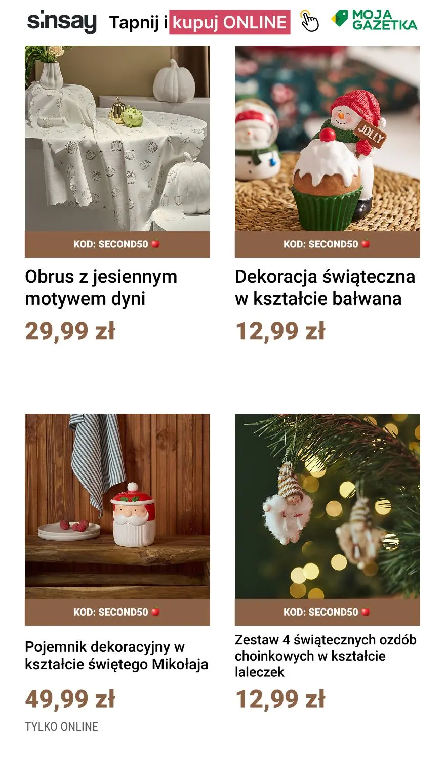 gazetka promocyjna Sinsay 👉 kod: SECOND50 🍎 - Strona 3