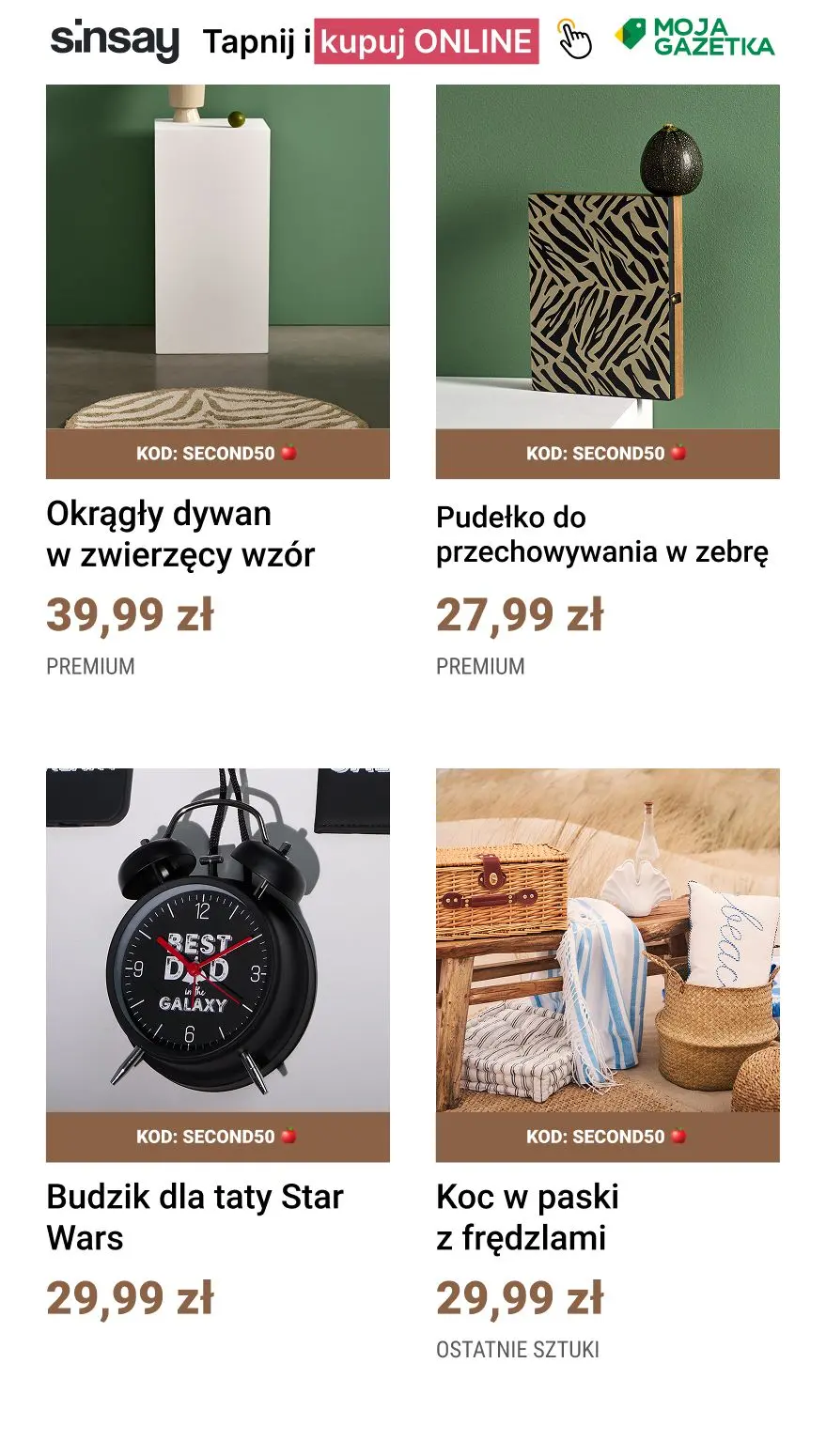 gazetka promocyjna Sinsay 👉 kod: SECOND50 🍎 - Strona 7
