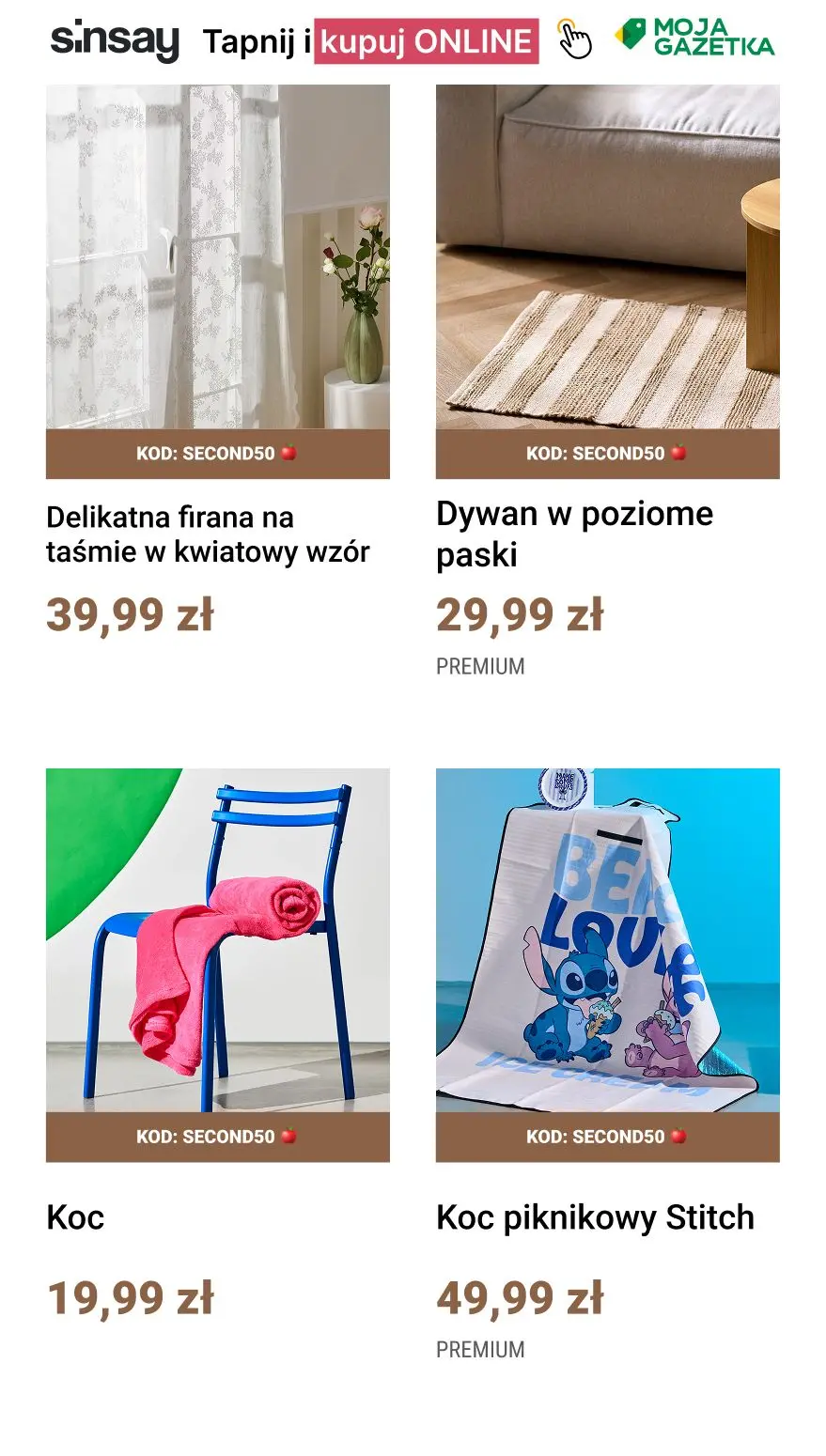 gazetka promocyjna Sinsay 👉 kod: SECOND50 🍎 - Strona 10