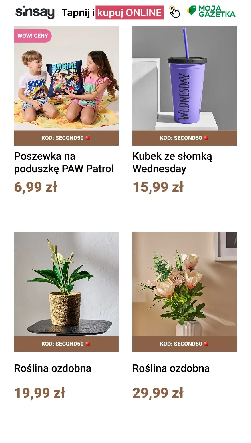 gazetka promocyjna Sinsay 👉 kod: SECOND50 🍎 - Strona 12