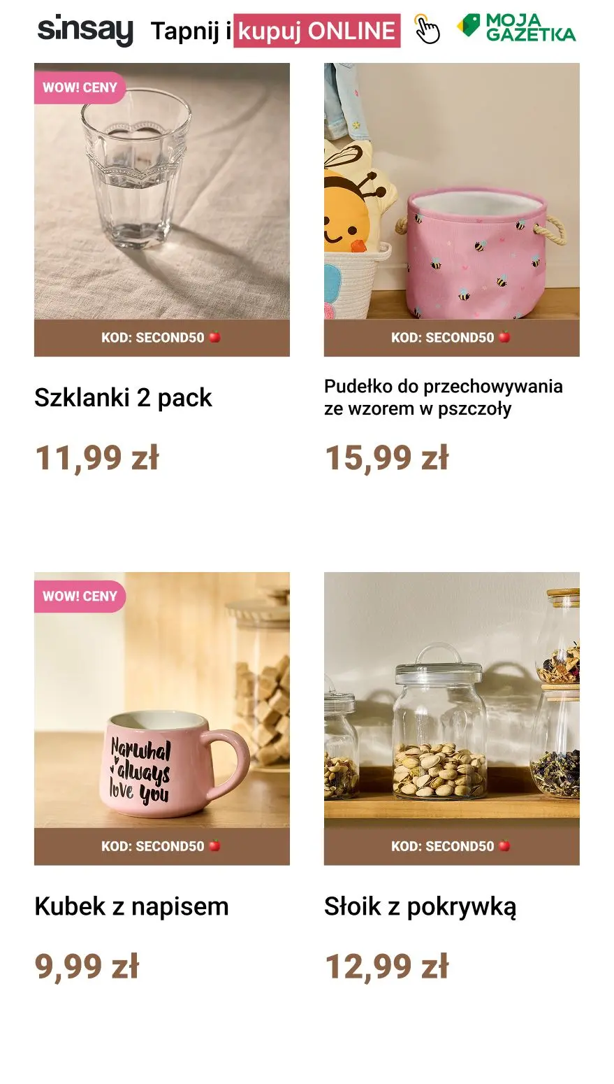 gazetka promocyjna Sinsay 👉 kod: SECOND50 🍎 - Strona 13