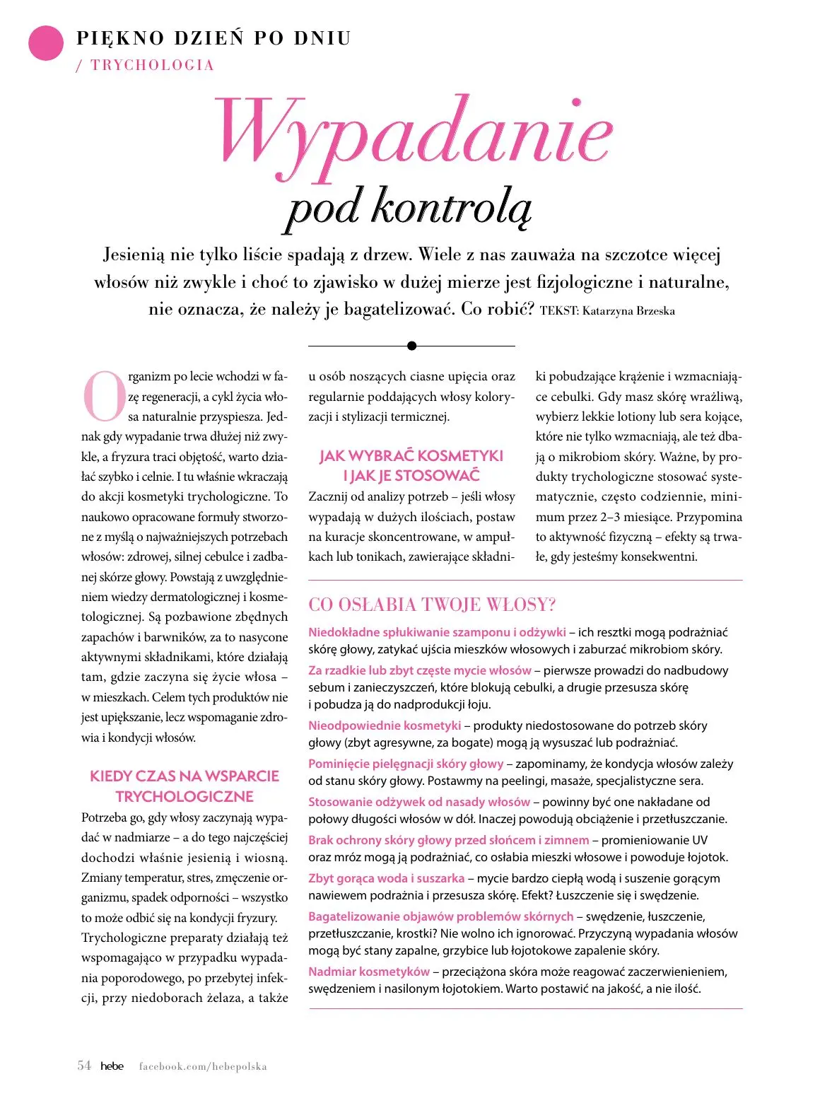 gazetka promocyjna hebe Kolorami jesień się zaczyna - Strona 54