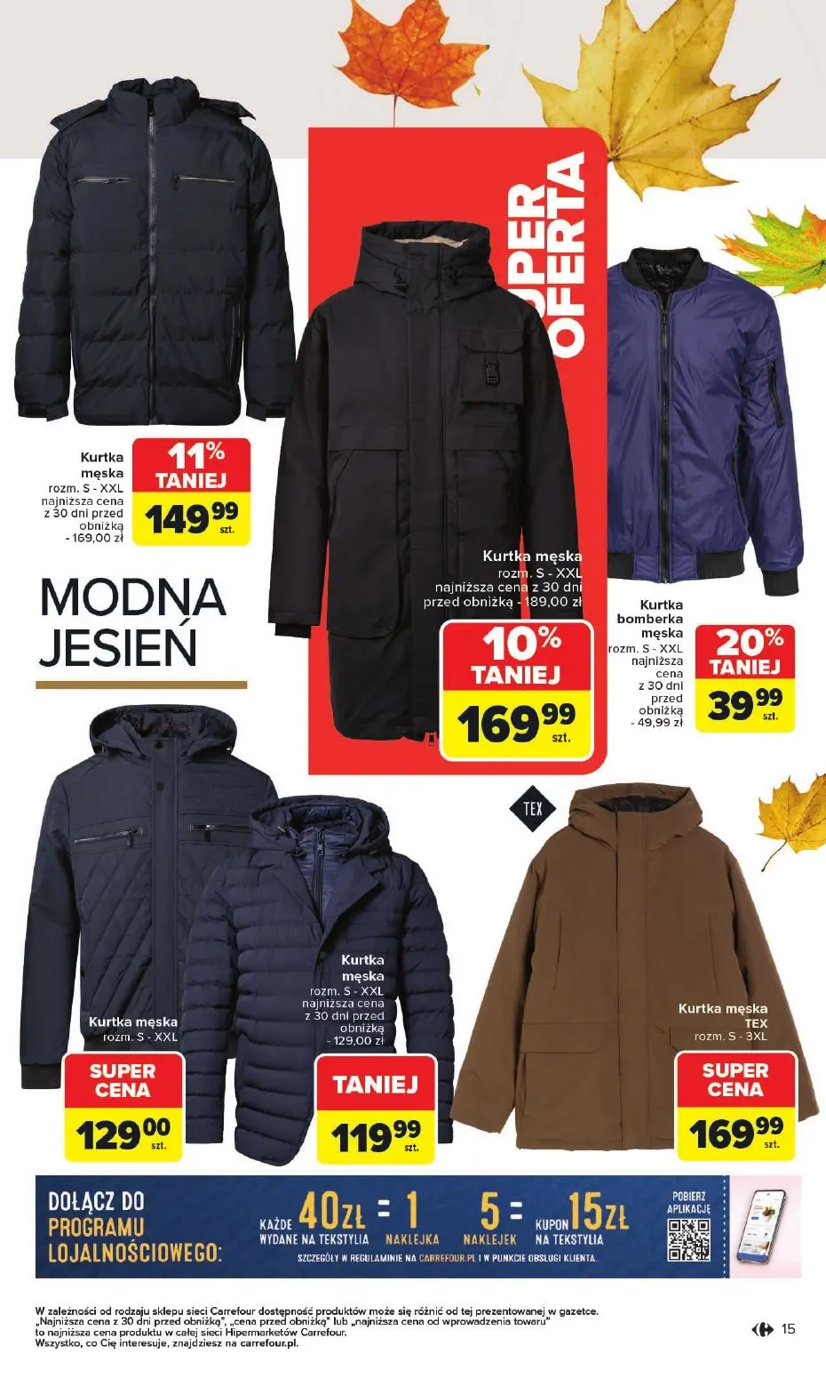 gazetka promocyjna Carrefour Jesień jest w modzie - Strona 15