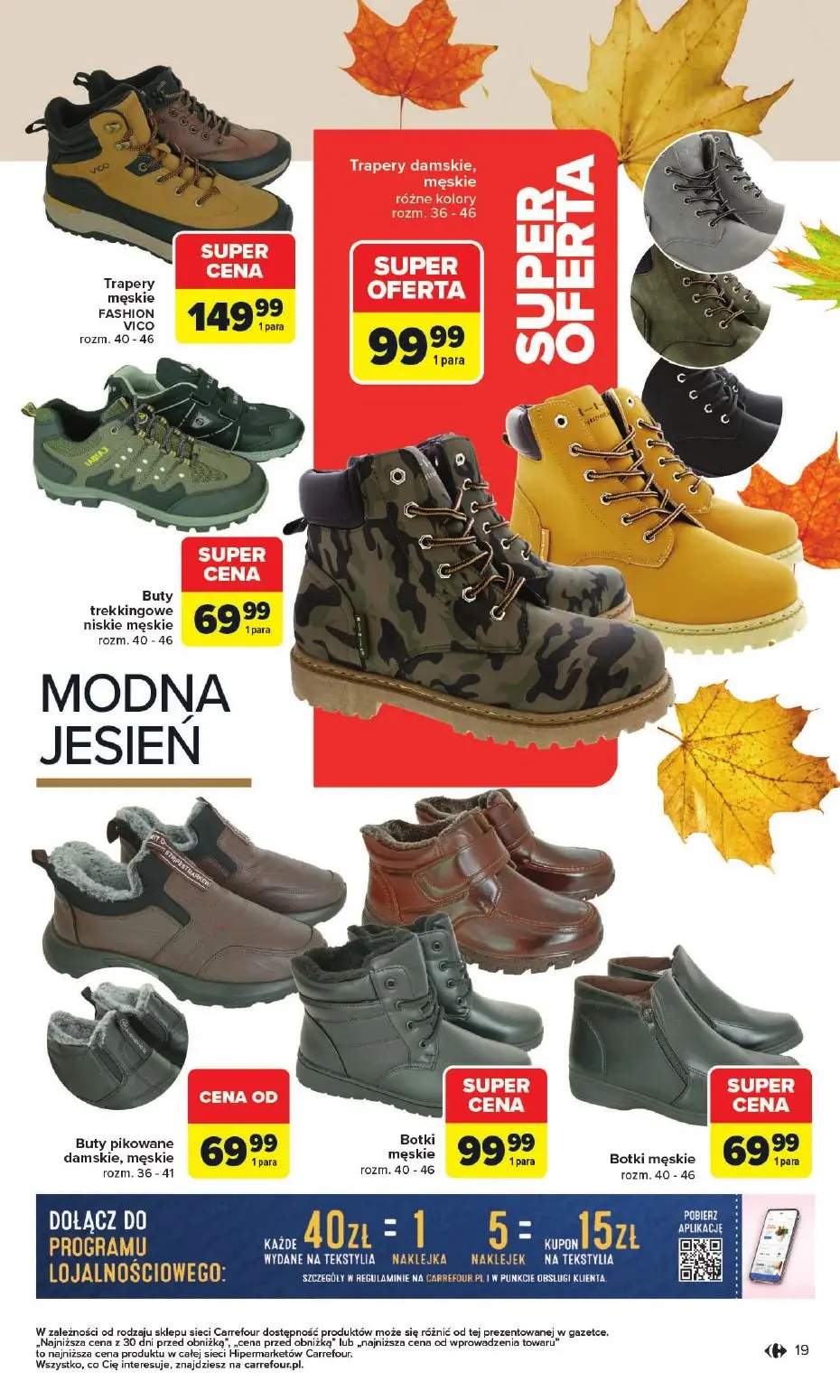 gazetka promocyjna Carrefour Jesień jest w modzie - Strona 19