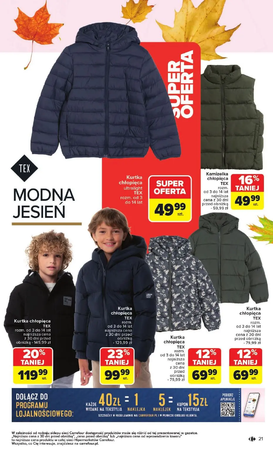 gazetka promocyjna Carrefour Jesień jest w modzie - Strona 21