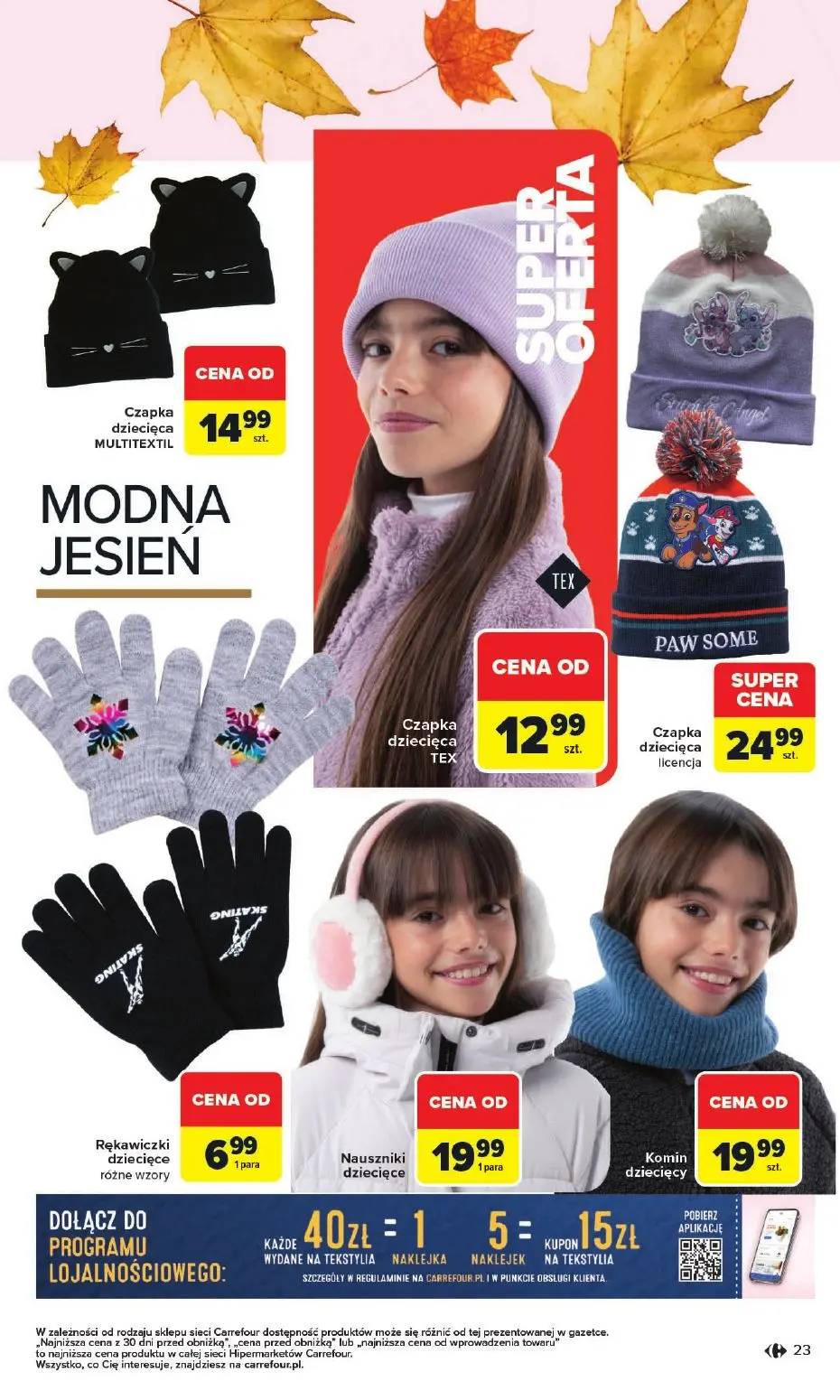gazetka promocyjna Carrefour Jesień jest w modzie - Strona 23