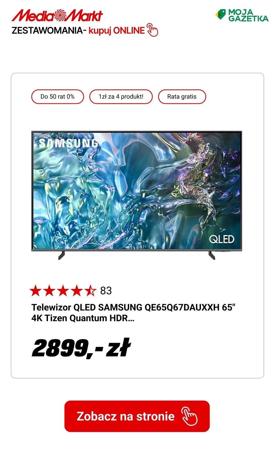 gazetka promocyjna Media Markt ZESTAWOMANIA! Czwarty produkt za 1zł! - Strona 7