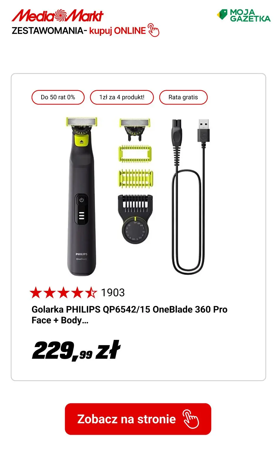 gazetka promocyjna Media Markt ZESTAWOMANIA! Czwarty produkt za 1zł! - Strona 12