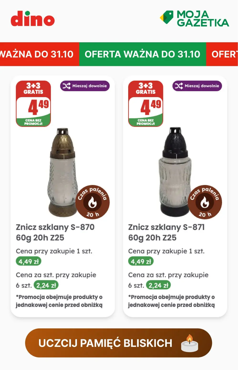 gazetka promocyjna dino Uczcij pamięć bliskich - Strona 3