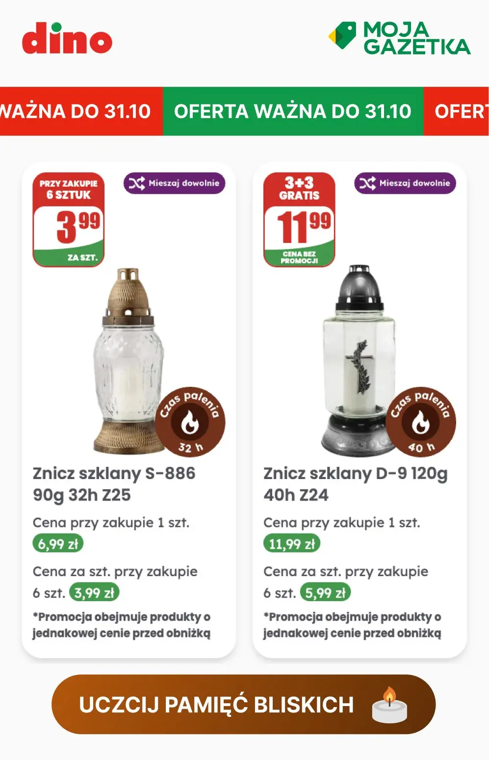 gazetka promocyjna dino Uczcij pamięć bliskich - Strona 8