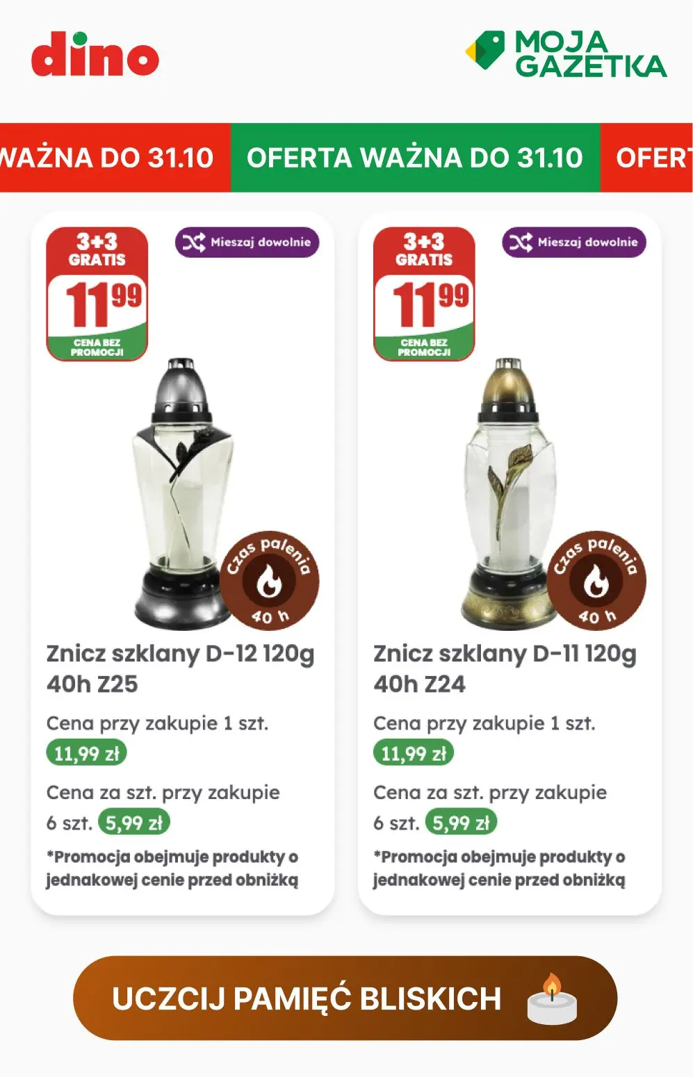 gazetka promocyjna dino Uczcij pamięć bliskich - Strona 10