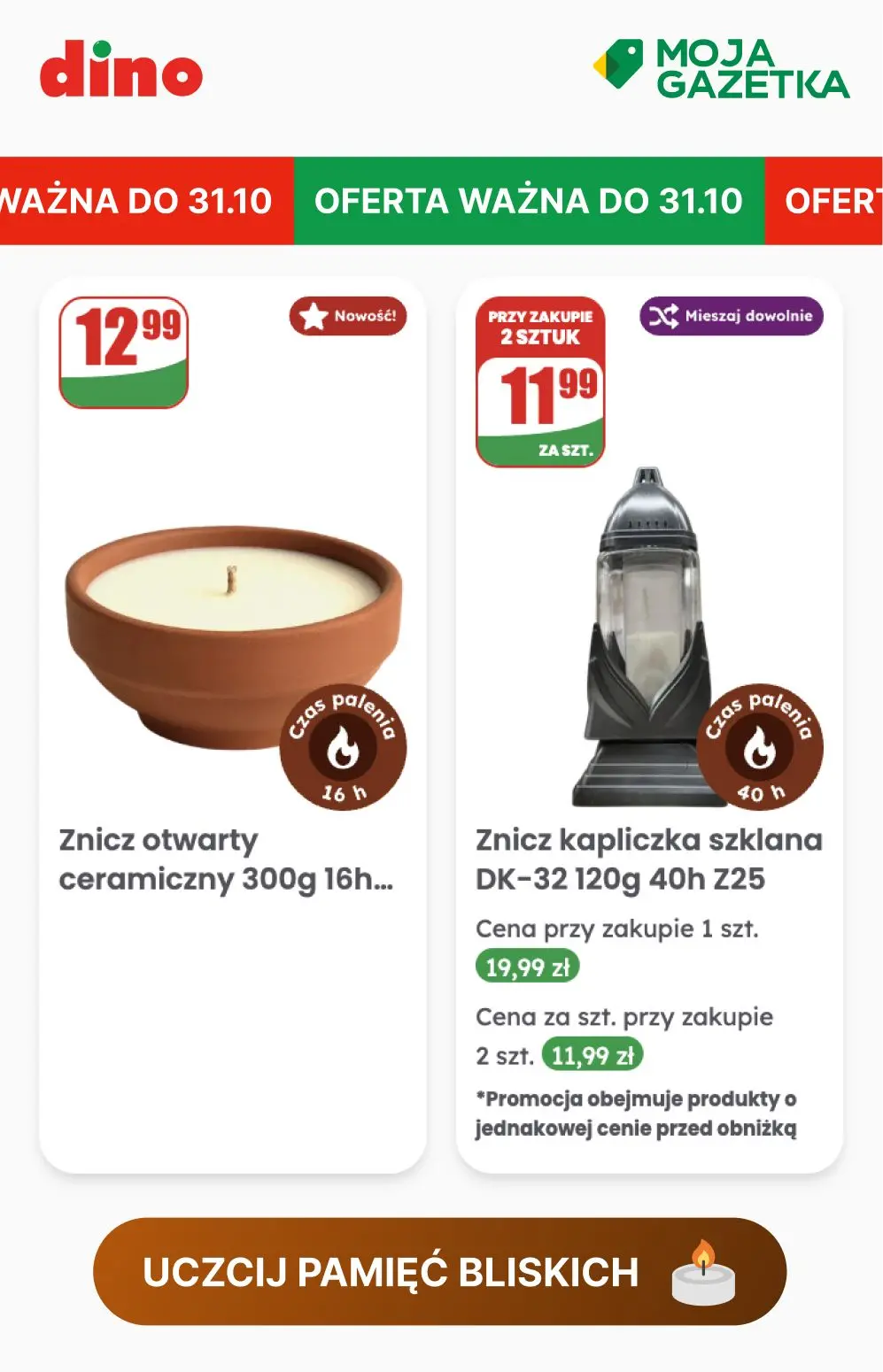 gazetka promocyjna dino Uczcij pamięć bliskich - Strona 12