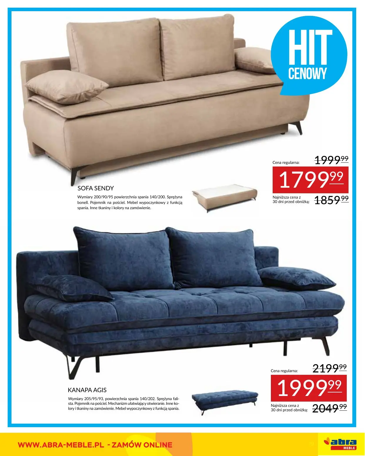 gazetka promocyjna abra meble Moc promocji - Strona 19