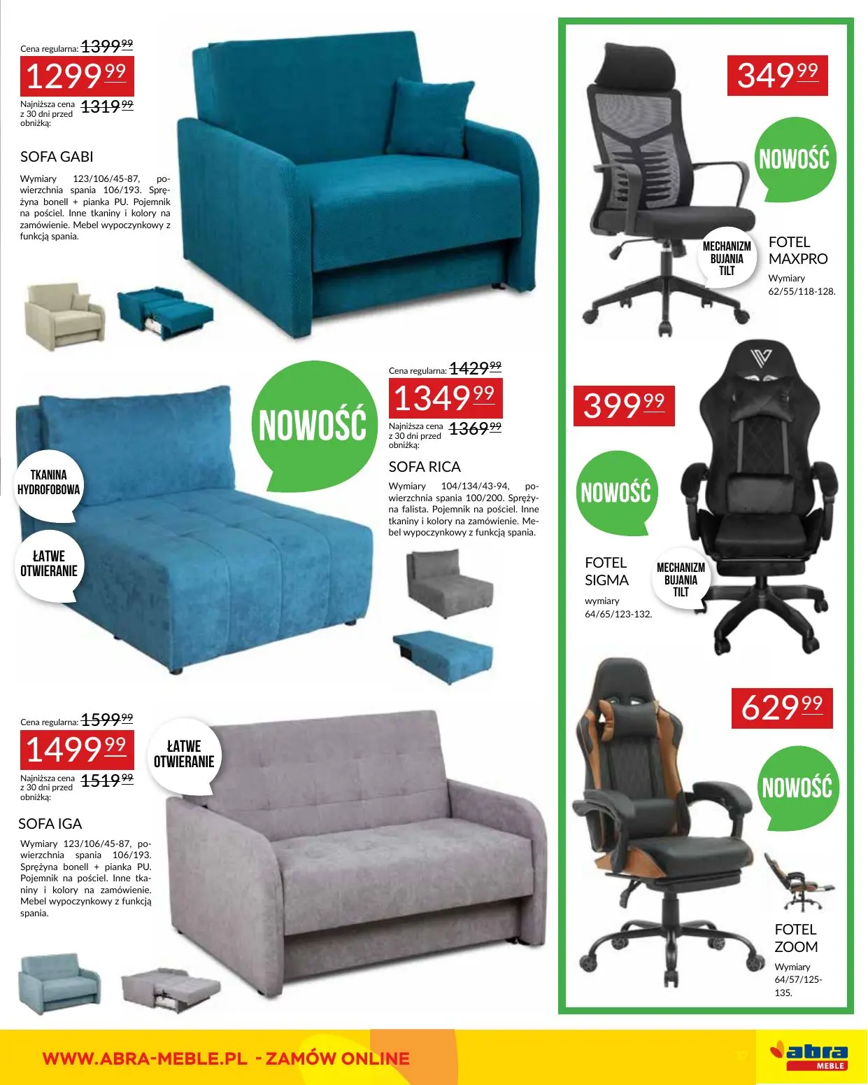 gazetka promocyjna abra meble Moc promocji - Strona 37