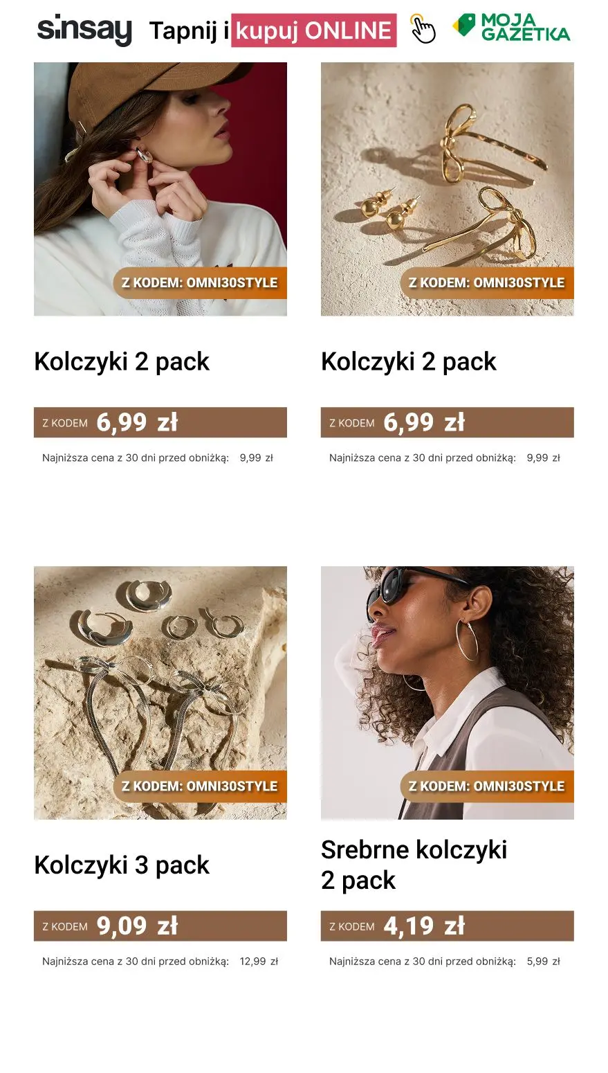 gazetka promocyjna Sinsay - 30% na kategorię: Biżuteria damska - Strona 10