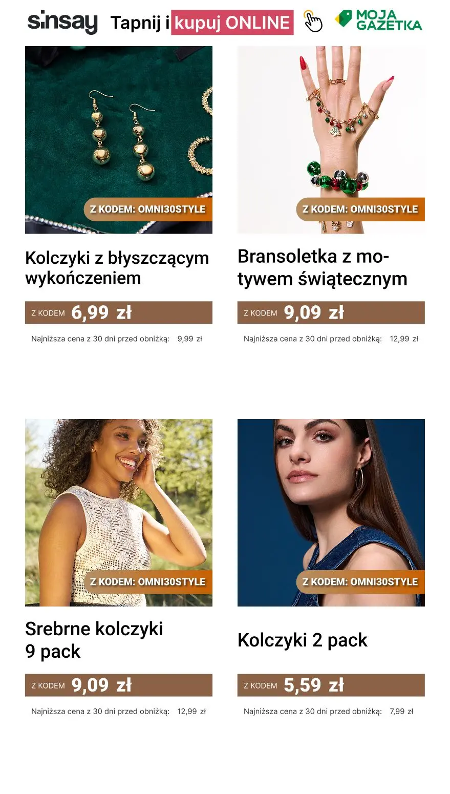 gazetka promocyjna Sinsay - 30% na kategorię: Biżuteria damska - Strona 11
