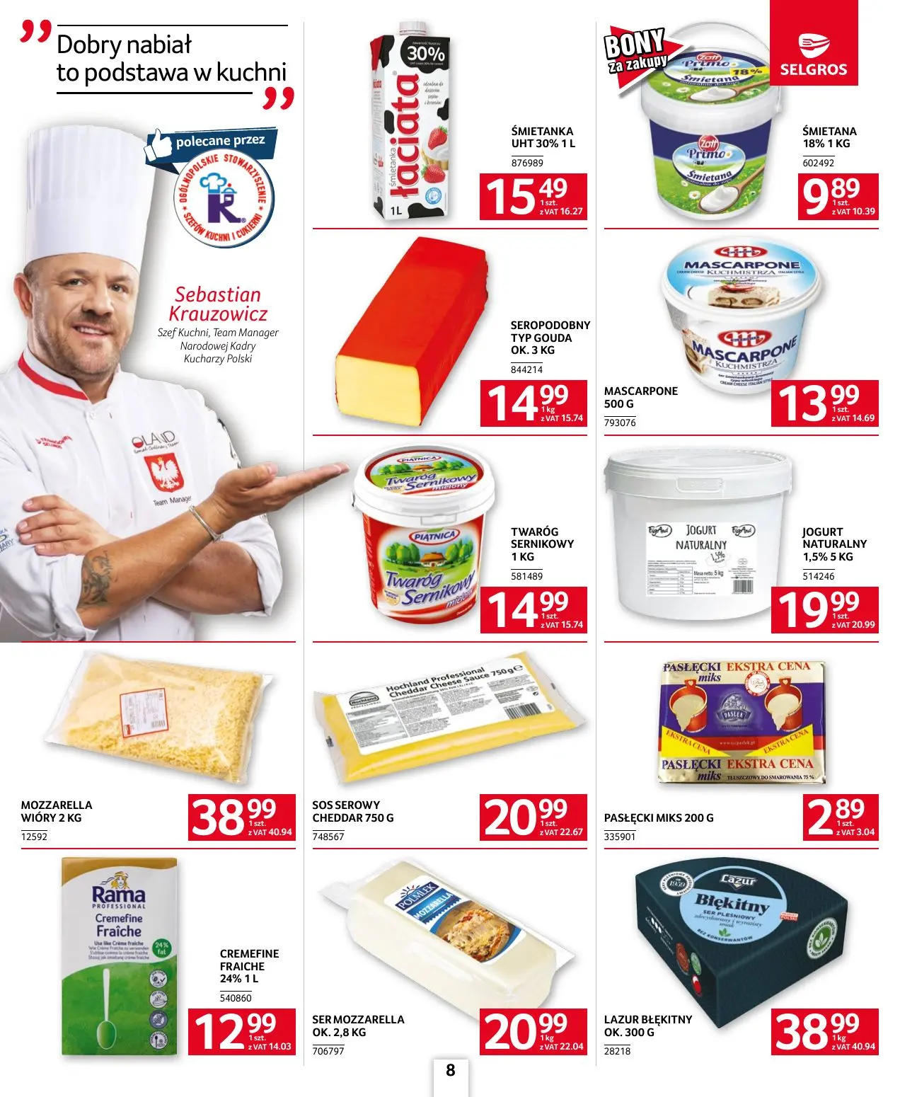 gazetka promocyjna SELGROS Oferta dla gastronomii - Strona 8