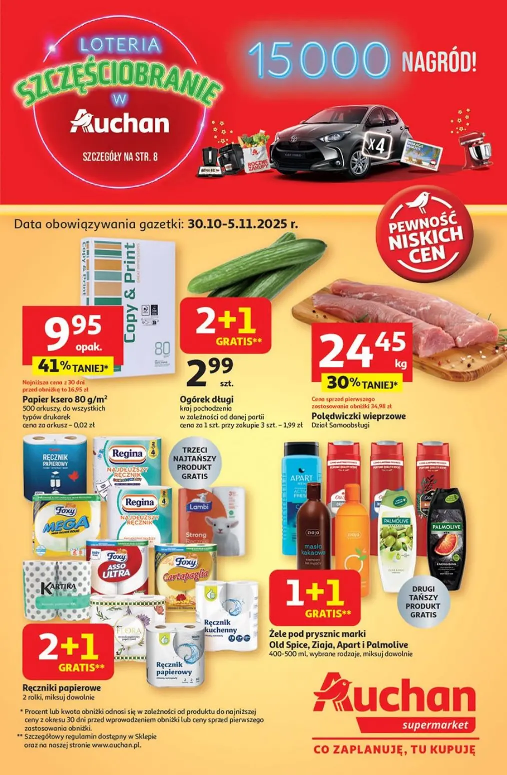 gazetka promocyjna Auchan Supermarket Pewność niskich cen - Strona 1
