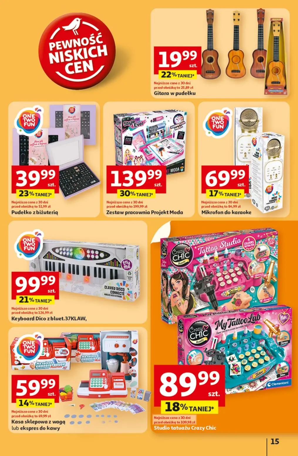gazetka promocyjna Auchan Pewność niskich cen - Strona 15