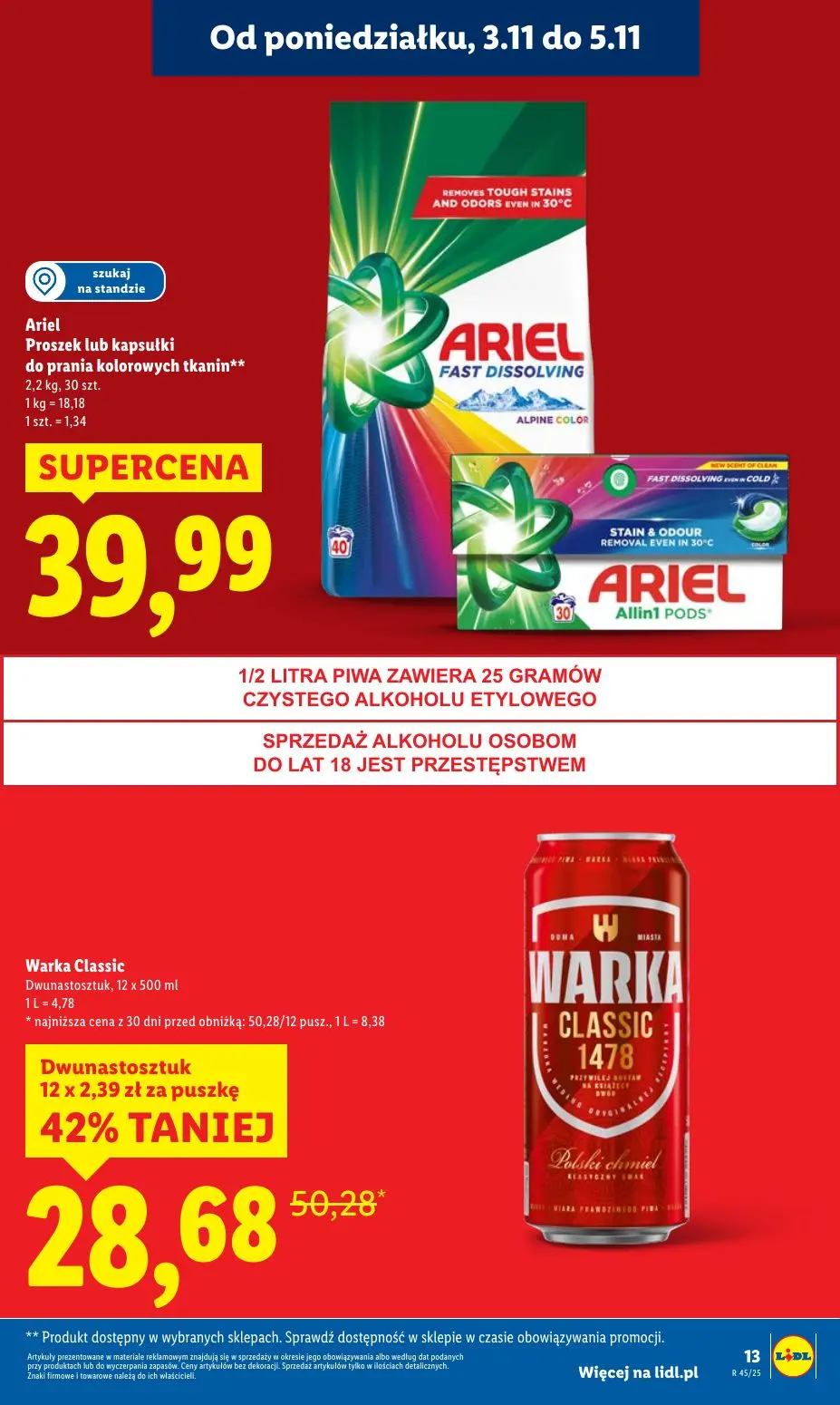 gazetka promocyjna LIDL Od poniedziałku  - Strona 13
