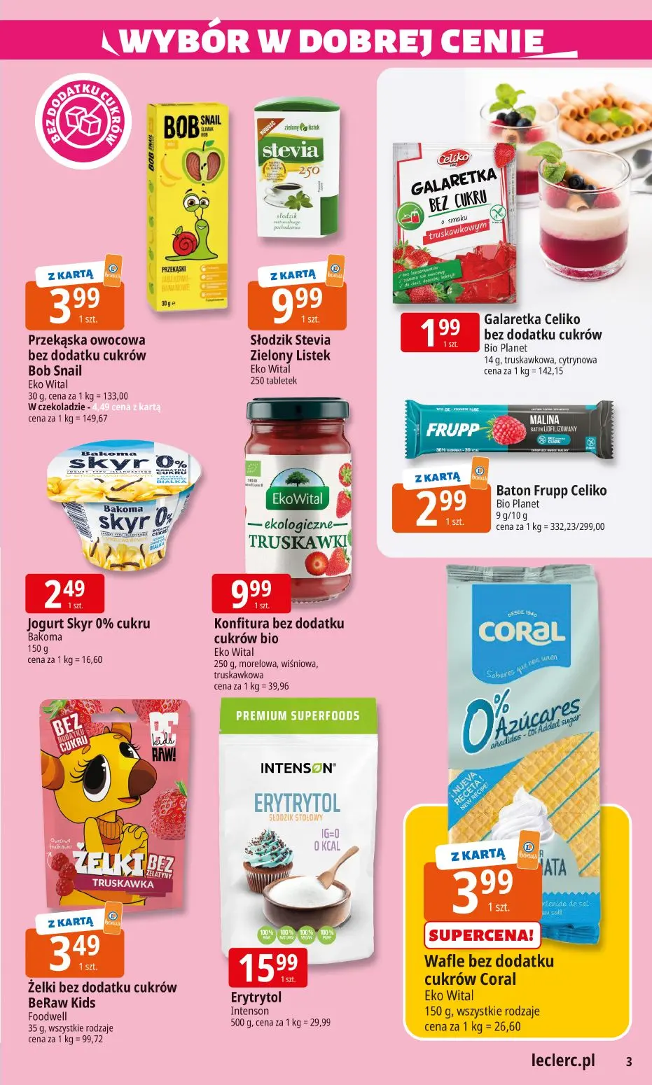 gazetka promocyjna E.Leclerc Wybór w dobrej cenie - Strona 3