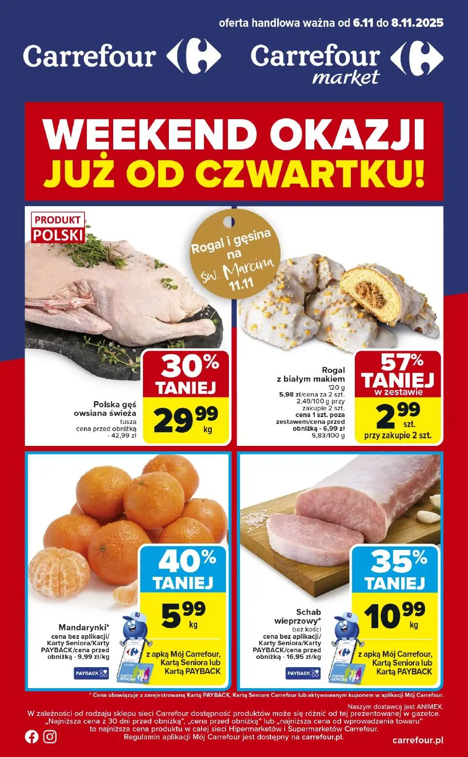 gazetka promocyjna Carrefour Market Weekend już od czwartku! - Strona 1