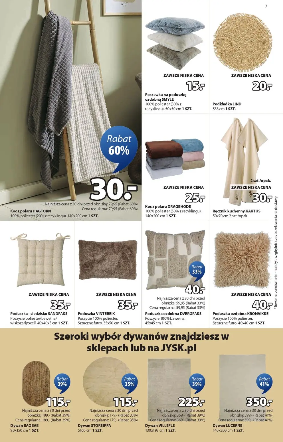 gazetka promocyjna JYSK Świetna oferta dla domu - Strona 7