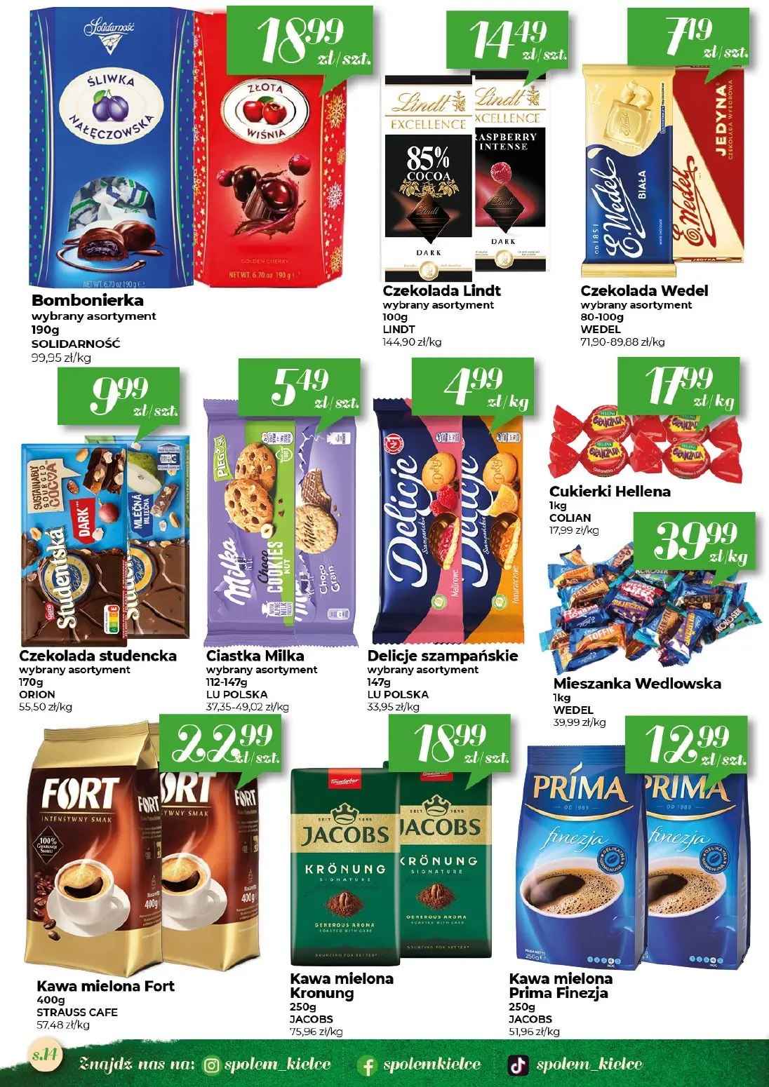 gazetka promocyjna Społem Kielce Jakość wyższa od ceny - Strona 14