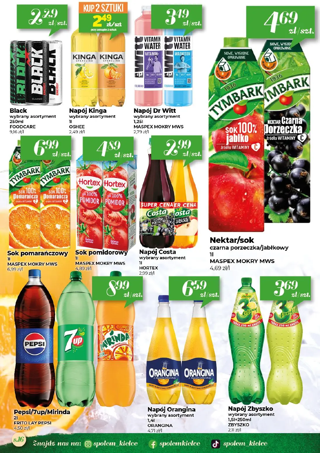gazetka promocyjna Społem Kielce Jakość wyższa od ceny - Strona 16