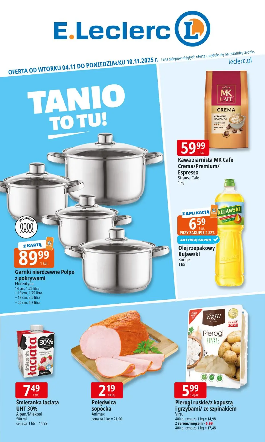 gazetka promocyjna E.Leclerc Tanio to tu! - Strona 1