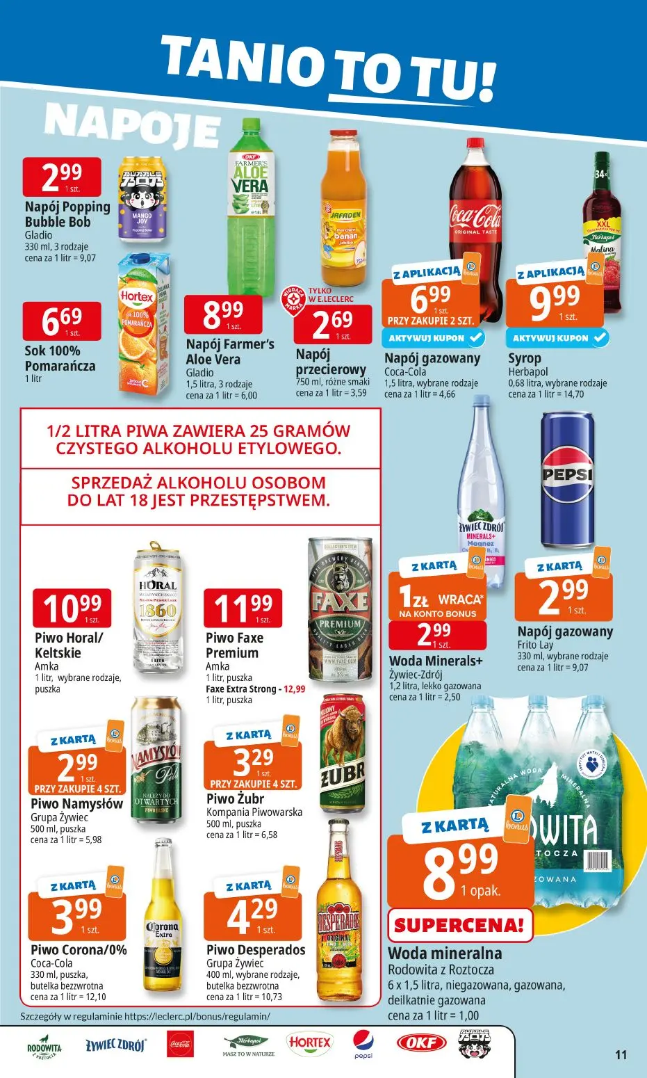 gazetka promocyjna E.Leclerc Tanio to tu! - Strona 11