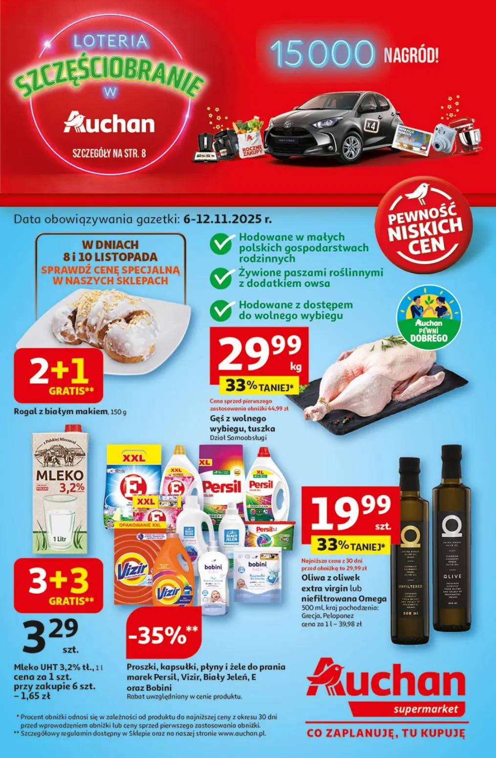 gazetka promocyjna Auchan Supermarket Loteria szczęściobranie - Strona 1