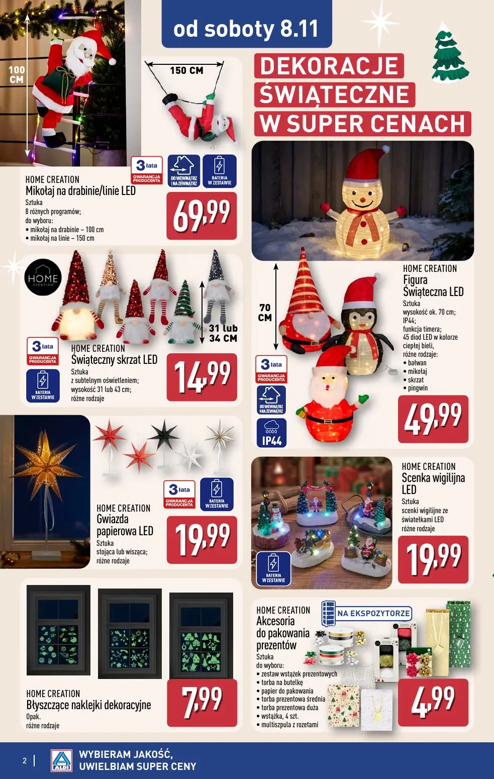gazetka promocyjna ALDI Dekoracje świąteczne 🎄 - Strona 2