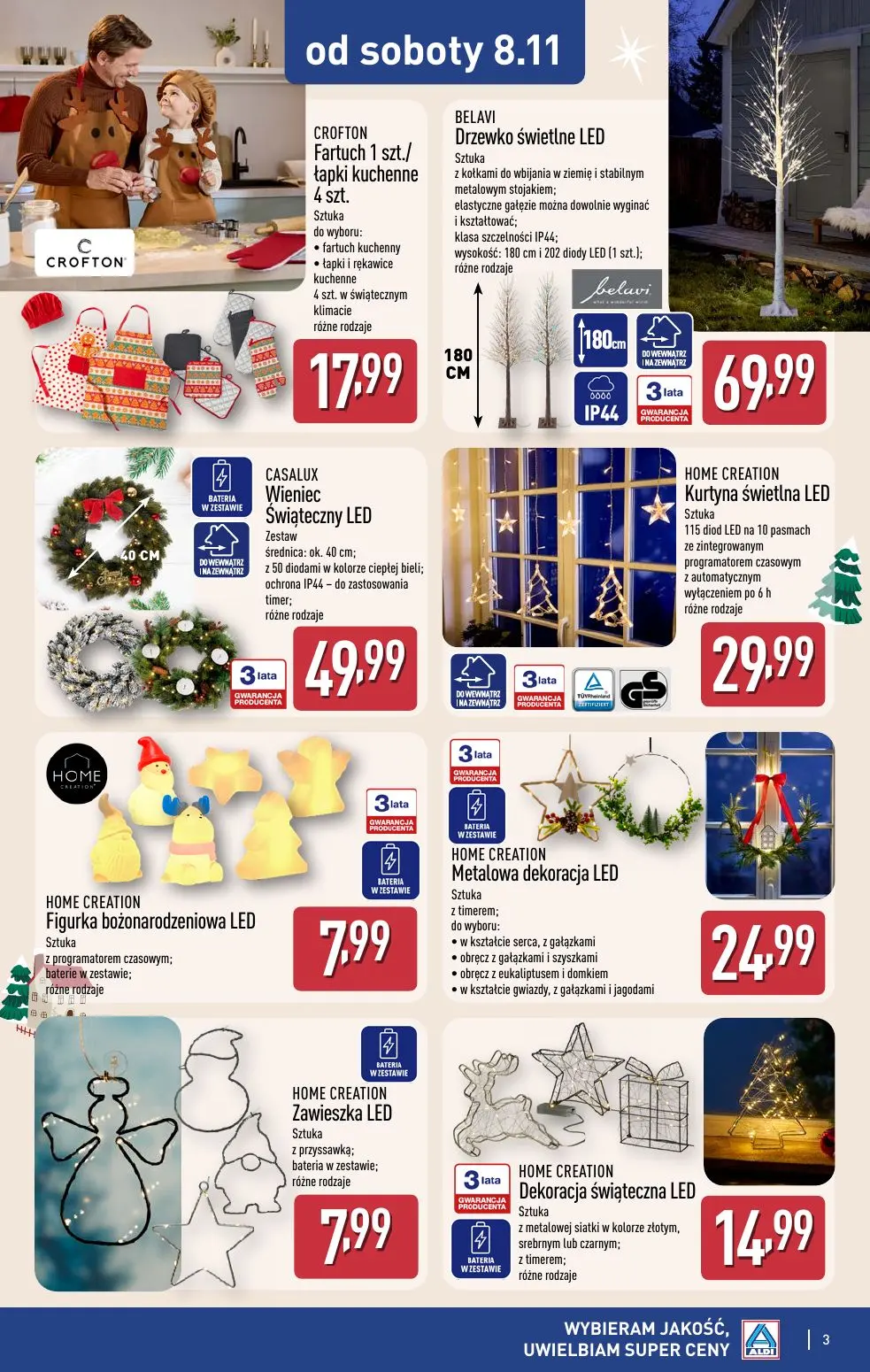gazetka promocyjna ALDI Dekoracje świąteczne 🎄 - Strona 3