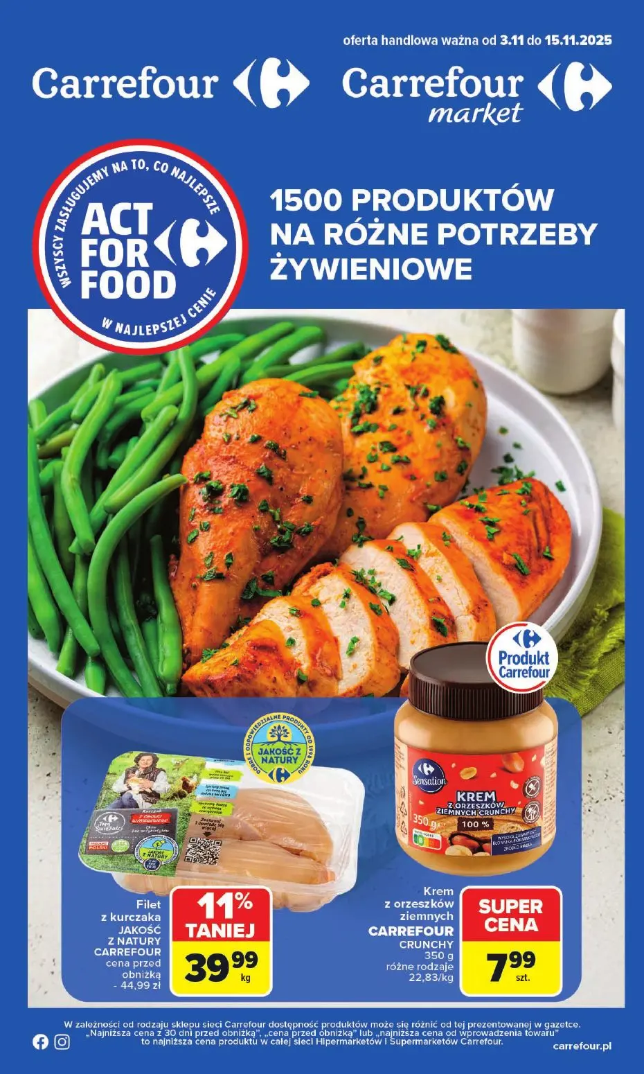 gazetka promocyjna Carrefour Market Act for food - Strona 1