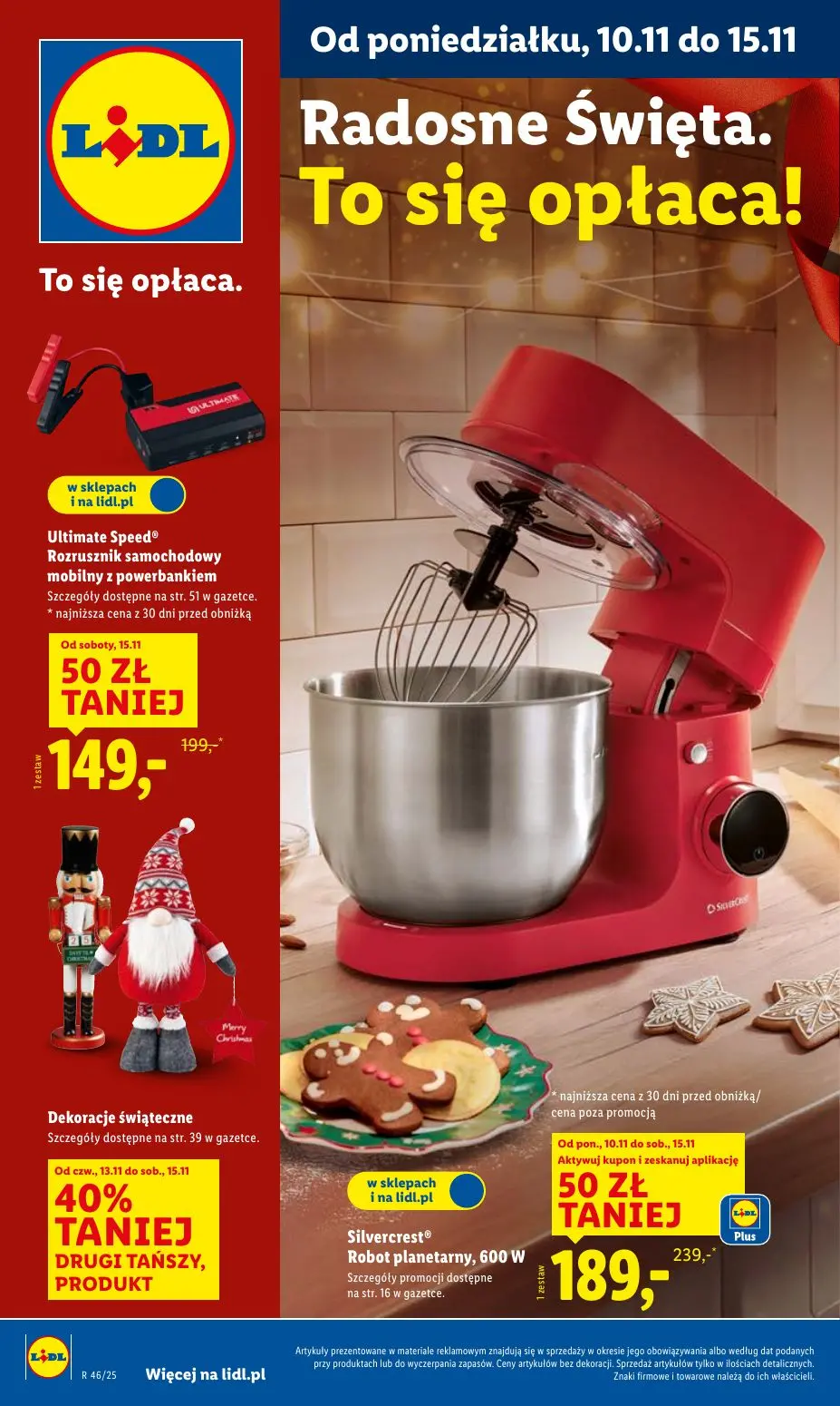 gazetka promocyjna LIDL Radosne Świeta - Strona 1