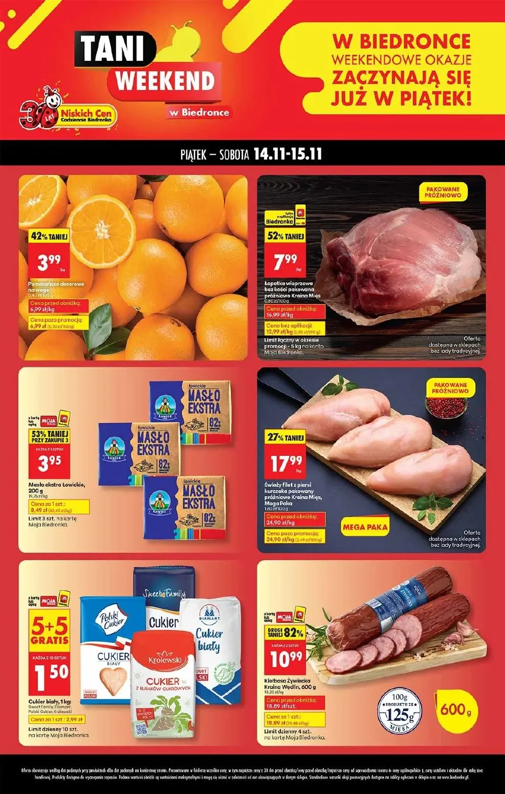 gazetka promocyjna Biedronka Tani weekend  - Strona 1