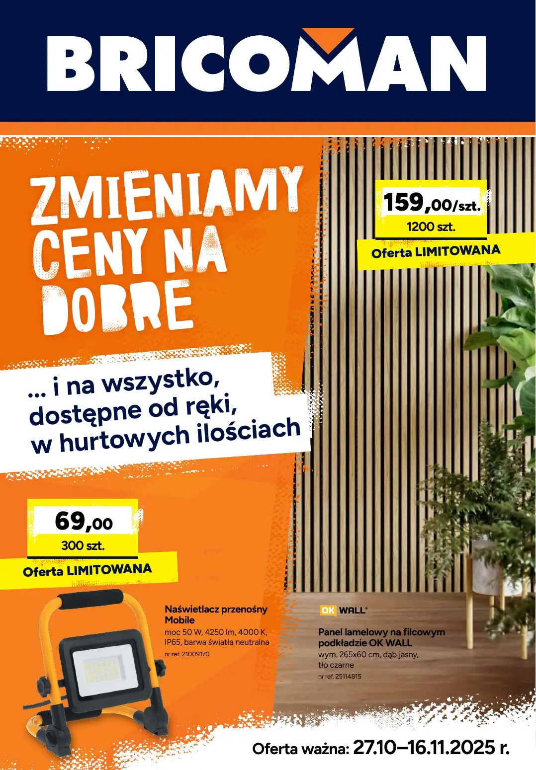 gazetka promocyjna BRICOMAN Zmieniamy ceny na dobre - Strona 1