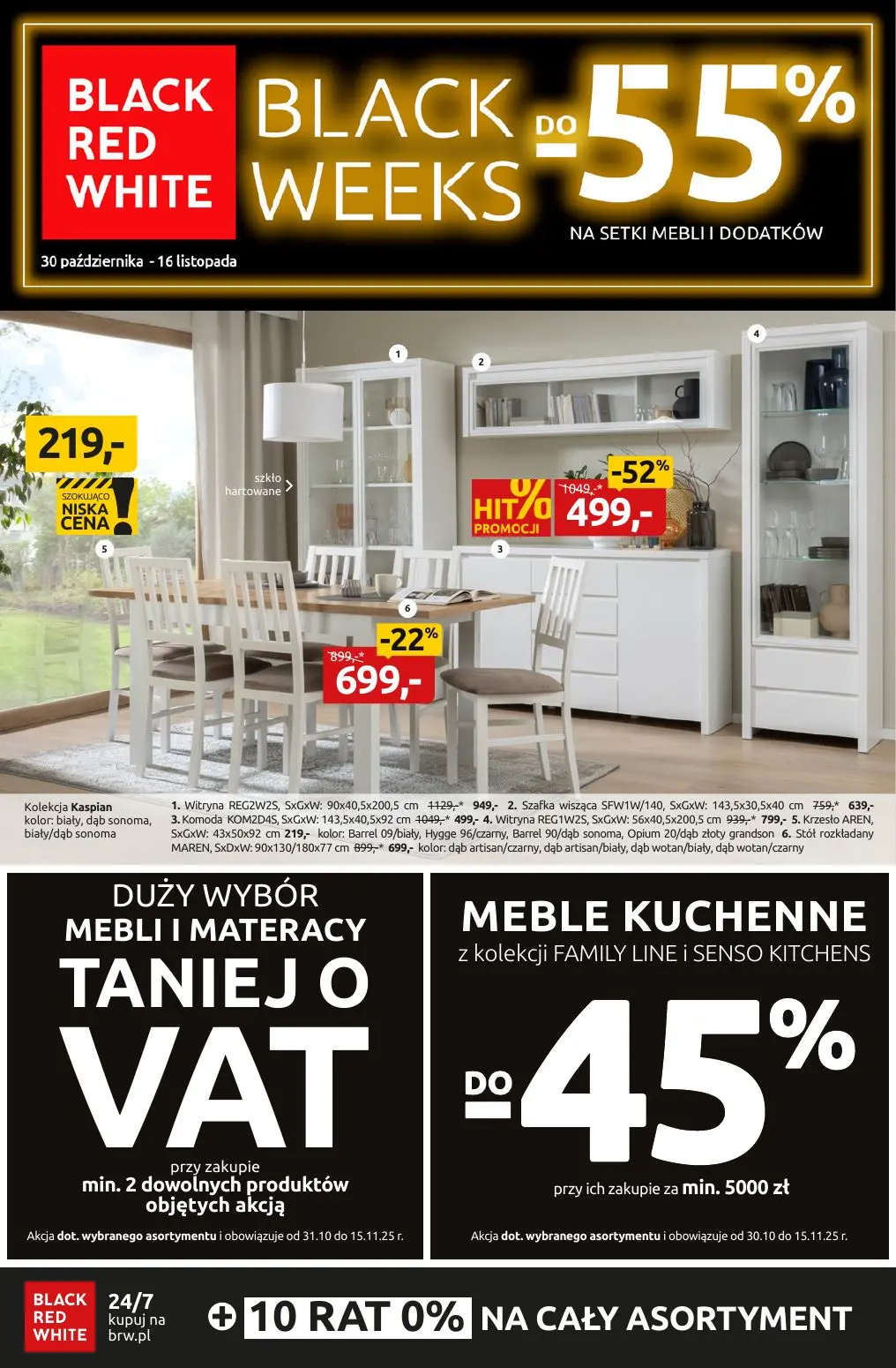 gazetka promocyjna Black Red White Black Weeks do -55% na setki mebli i dodatków - Strona 1