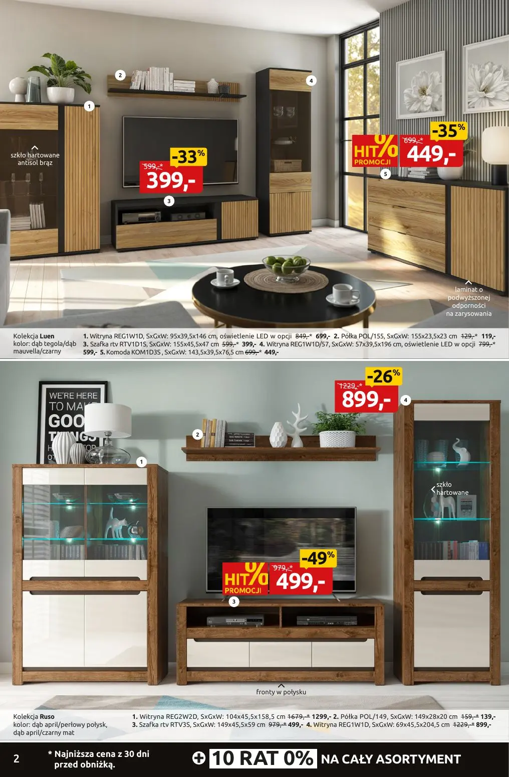 gazetka promocyjna Black Red White Black Weeks do -55% na setki mebli i dodatków - Strona 2