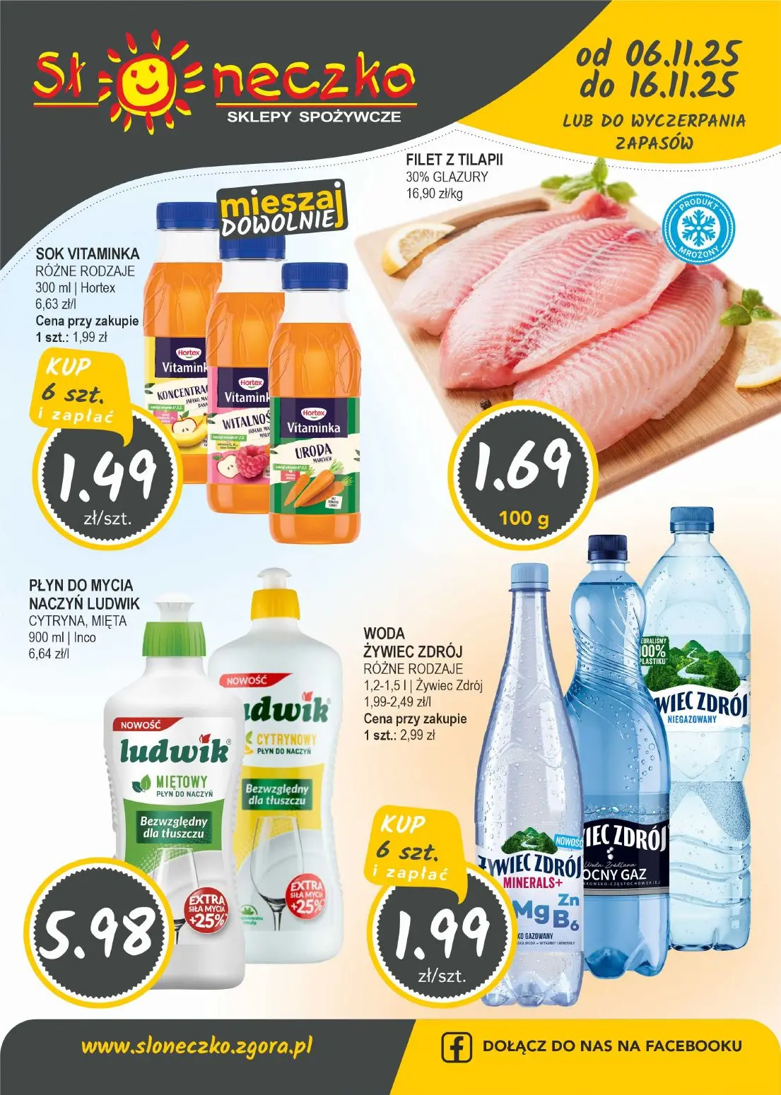 gazetka promocyjna Słoneczko Sklepy własne - województwo lubuskie, dolnośląskie i wielkopolskie - Strona 1