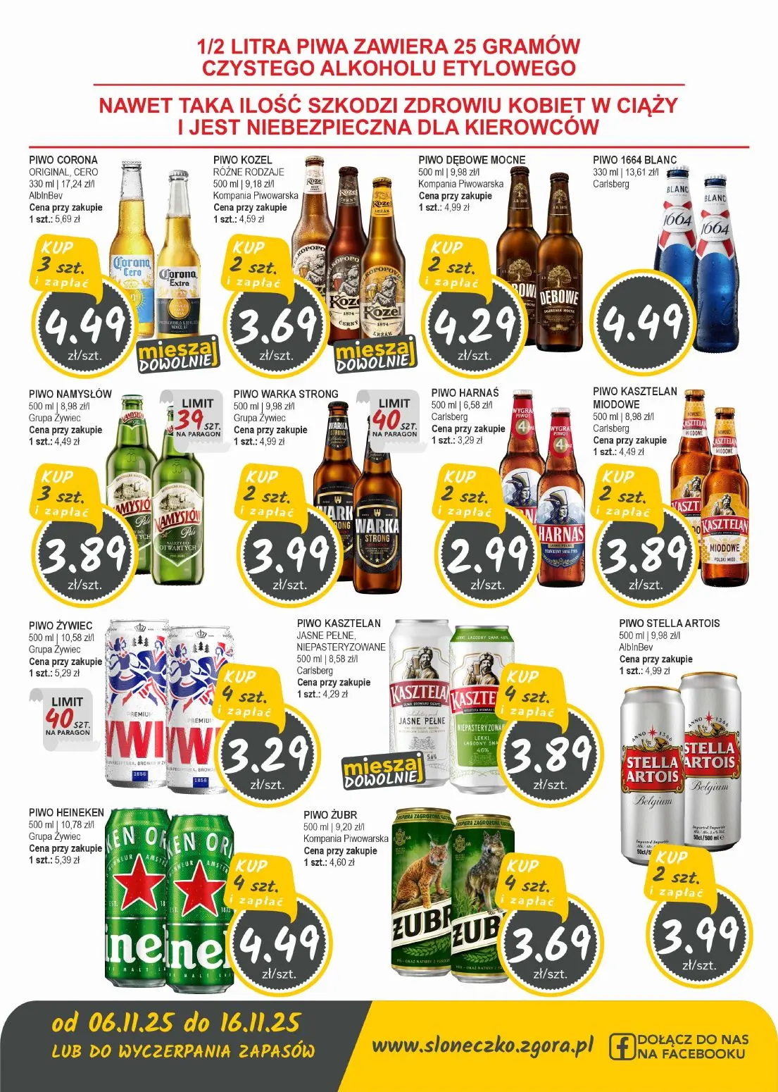 gazetka promocyjna Słoneczko Sklepy własne - województwo lubuskie, dolnośląskie i wielkopolskie - Strona 11