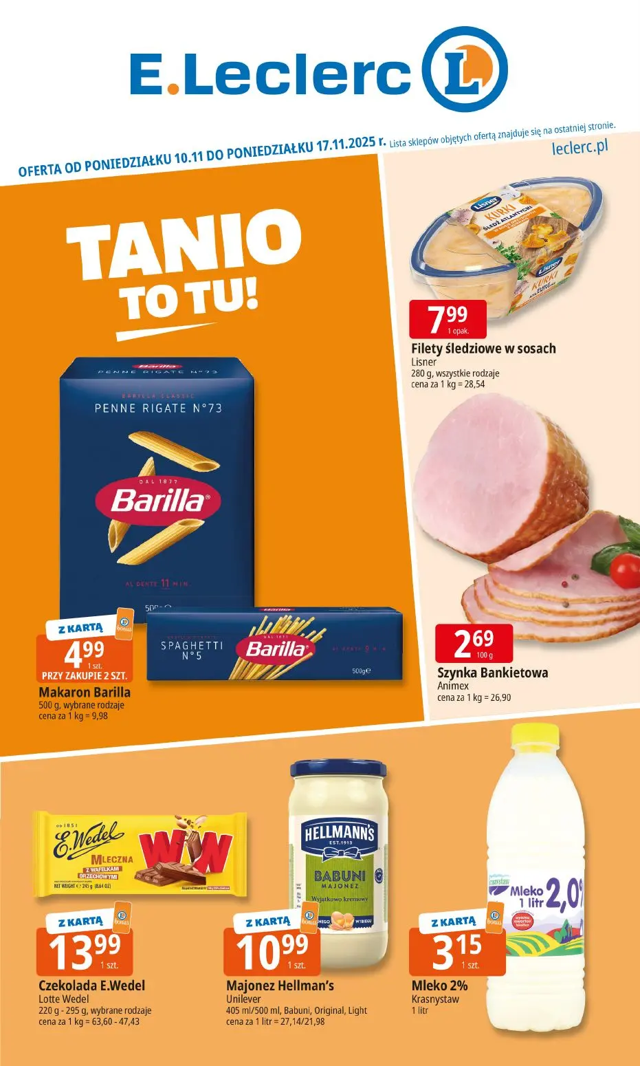 gazetka promocyjna E.Leclerc Tanio to tu! - Strona 1