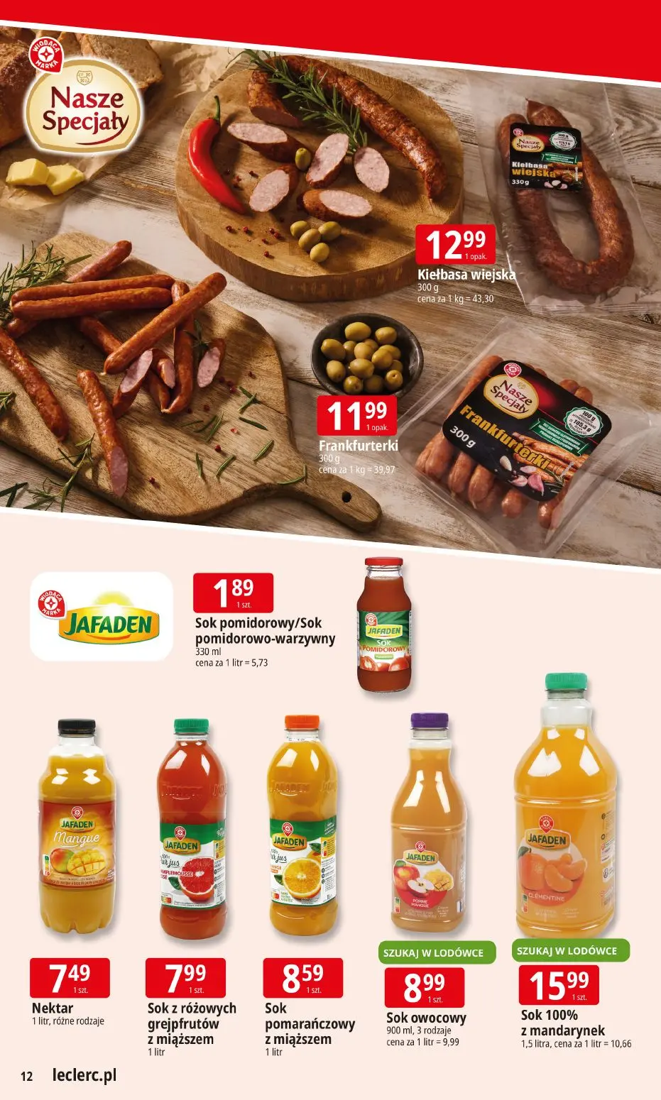 gazetka promocyjna E.Leclerc Tanio to tu! - Strona 12