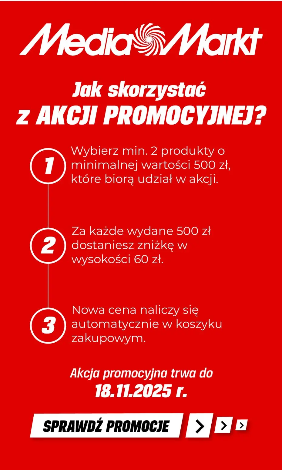gazetka promocyjna Media Markt Zgarnij 60 zł rabatu za każde wydane 500 zł! - Strona 2