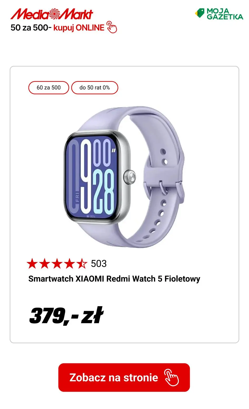 gazetka promocyjna Media Markt Zgarnij 60 zł rabatu za każde wydane 500 zł! - Strona 3