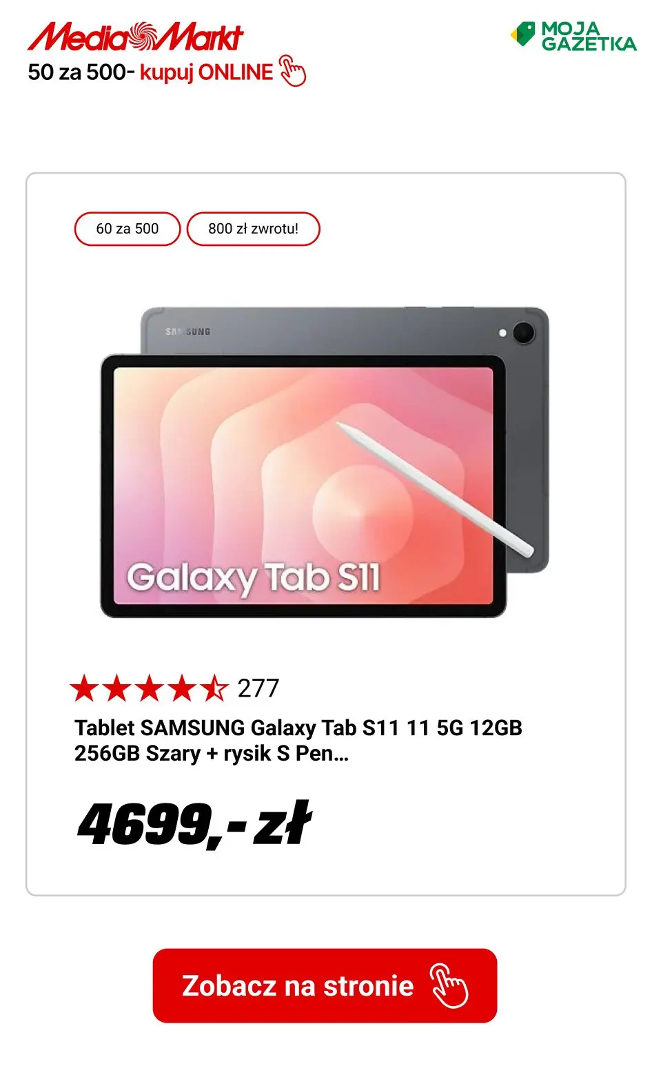 gazetka promocyjna Media Markt Zgarnij 60 zł rabatu za każde wydane 500 zł! - Strona 12