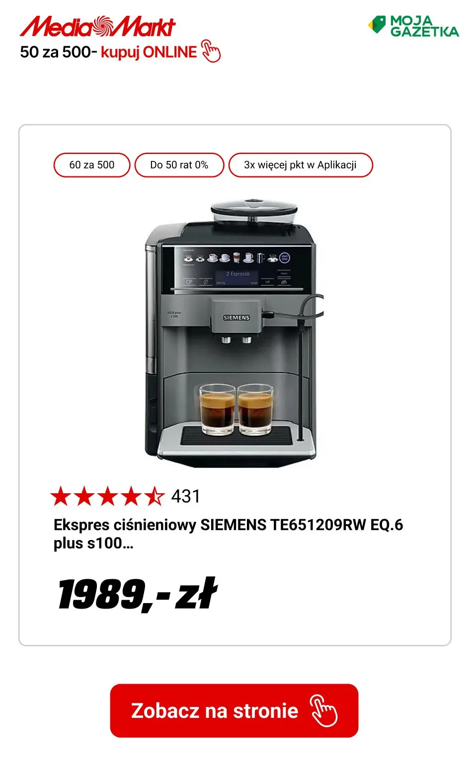 gazetka promocyjna Media Markt Zgarnij 60 zł rabatu za każde wydane 500 zł! - Strona 13